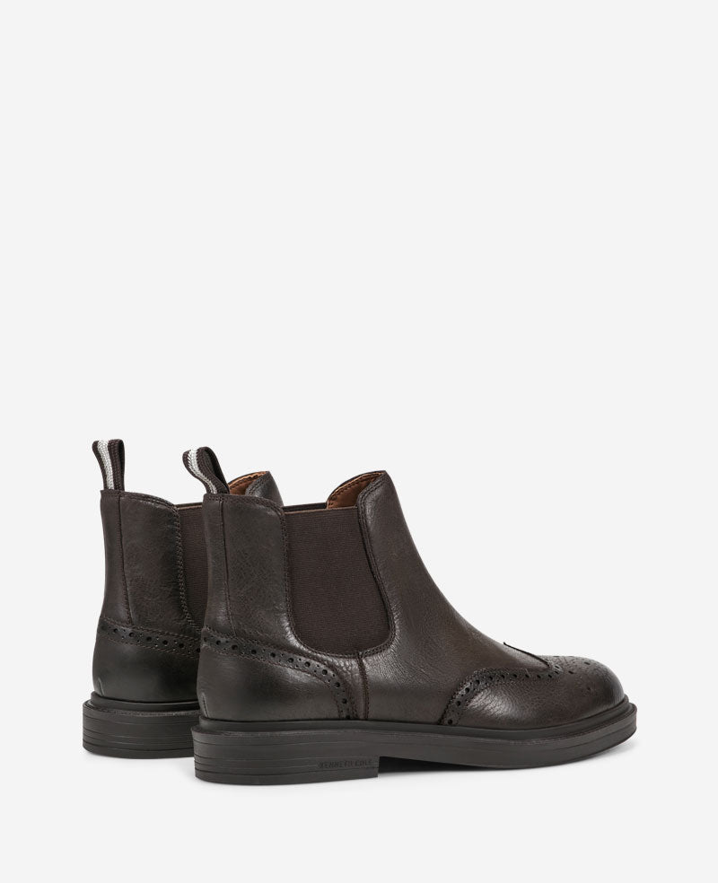 Kenneth Cole Frank Double Gore Wingtip Chelsea Boot