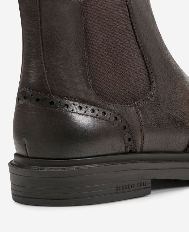 Kenneth Cole Frank Double Gore Wingtip Chelsea Boot