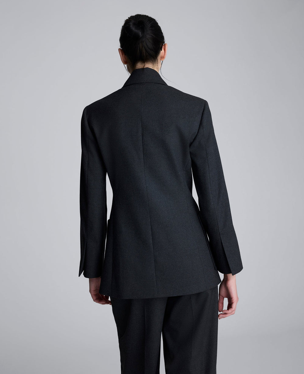Kenneth Cole Flannel Double Breasted Jacket
