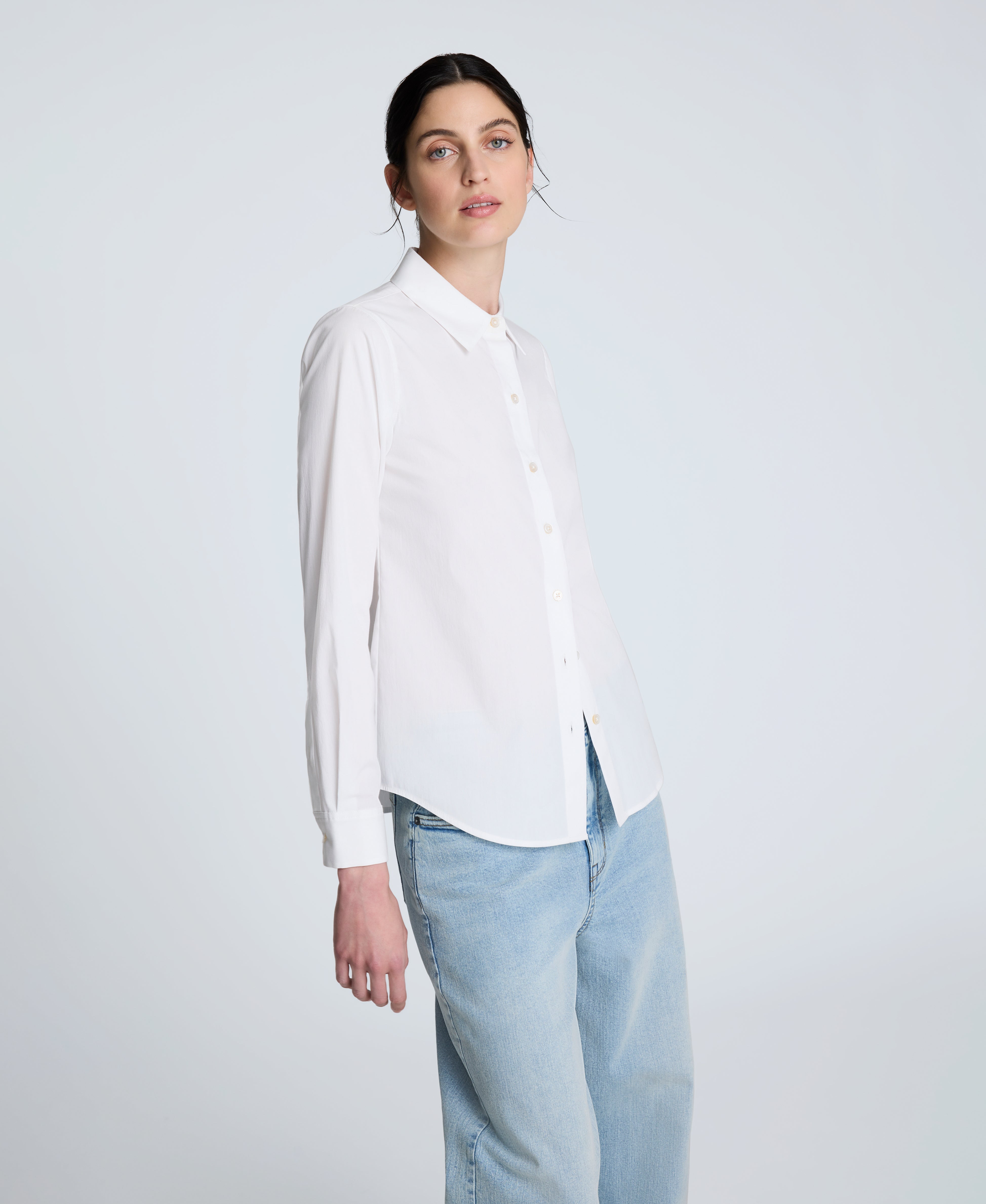 Kenneth Cole Poplin Button Front Shirt