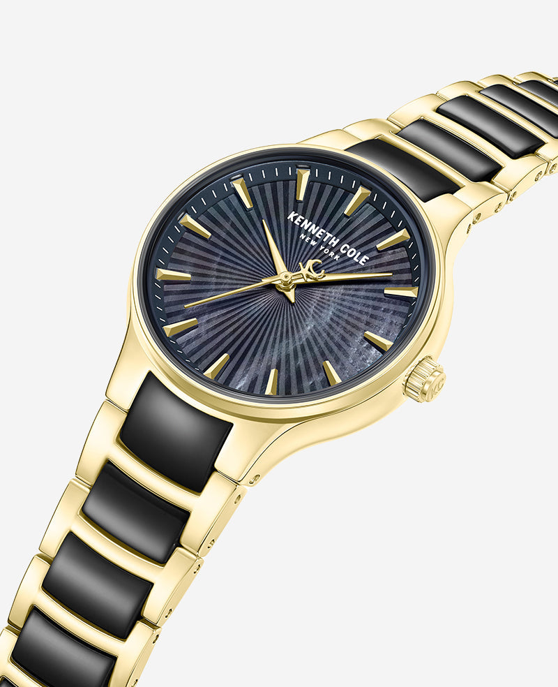 Kenneth Cole Classic Two Tone Bracelet Watch