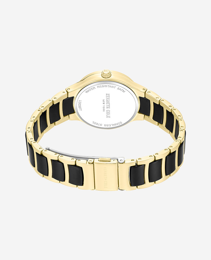 Kenneth Cole Classic Two Tone Bracelet Watch