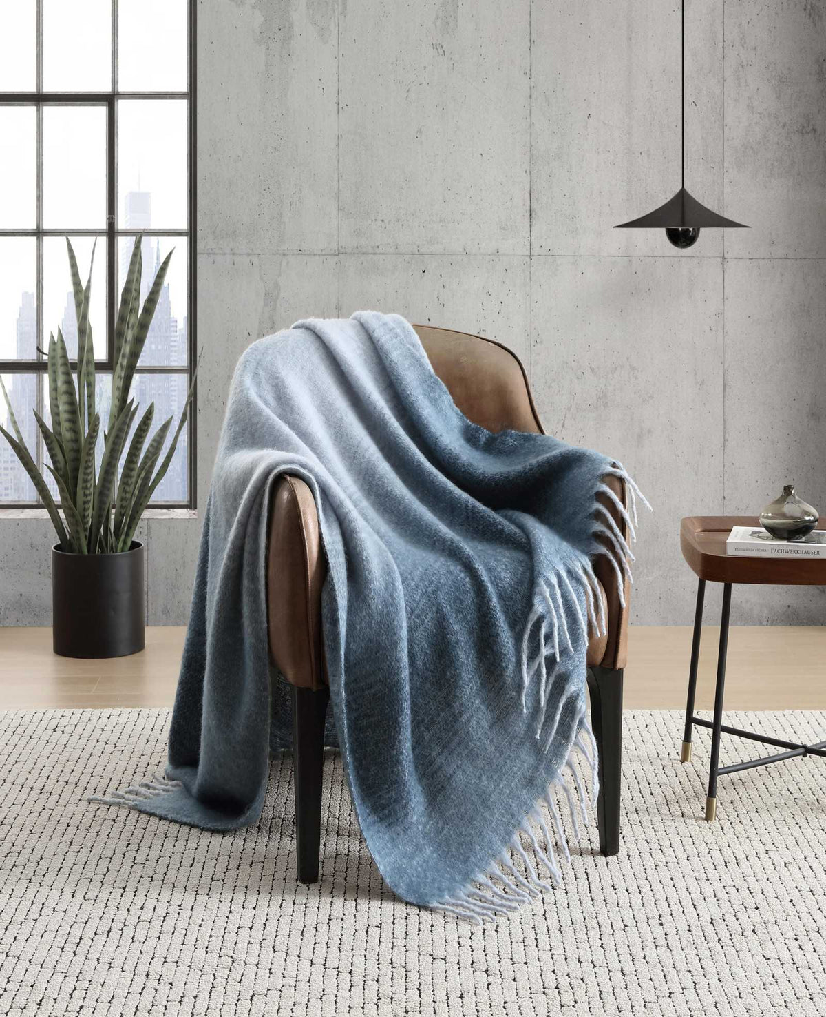 Kenneth Cole Urban Ombre Throw Blanket