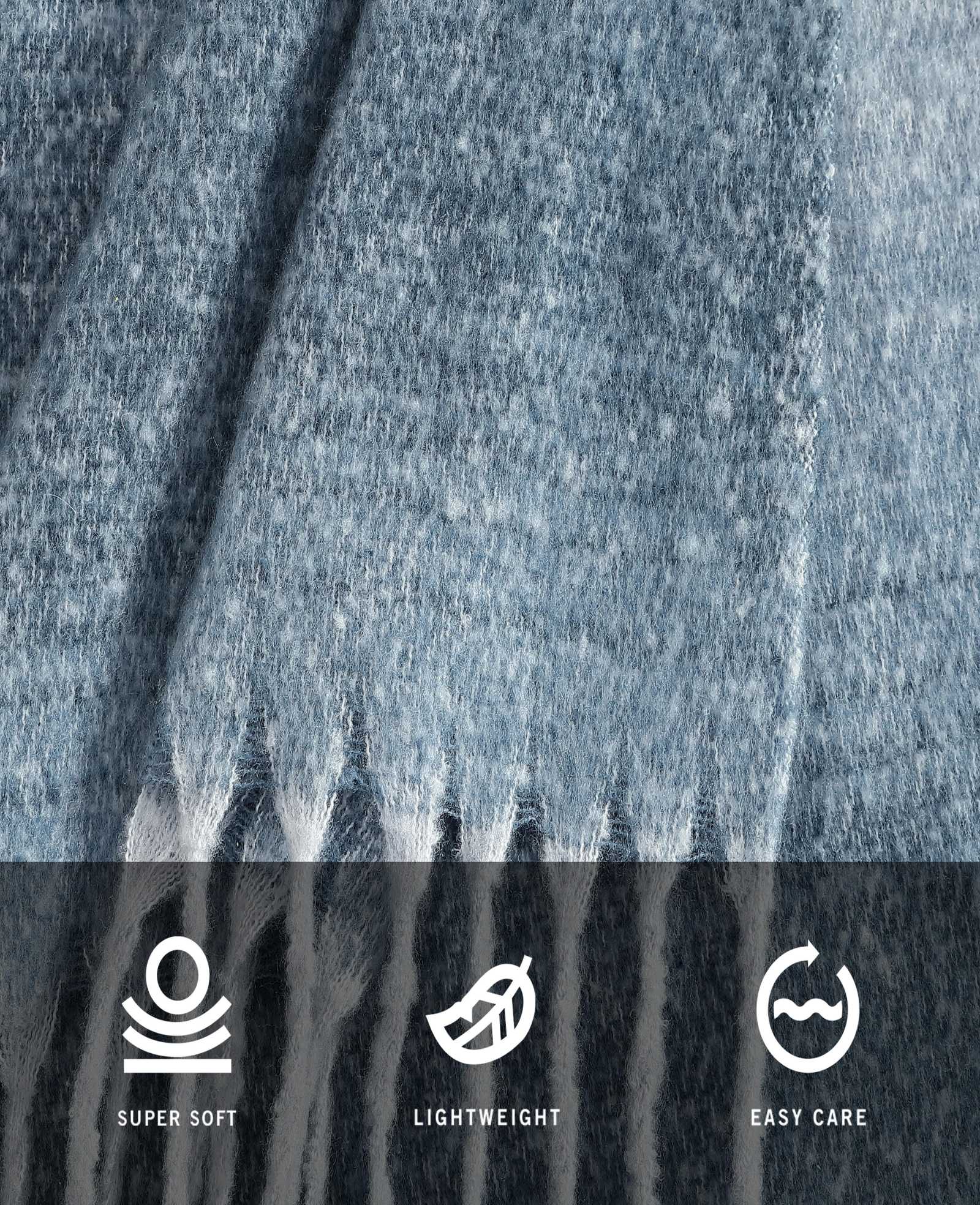 Kenneth Cole Urban Ombre Throw Blanket