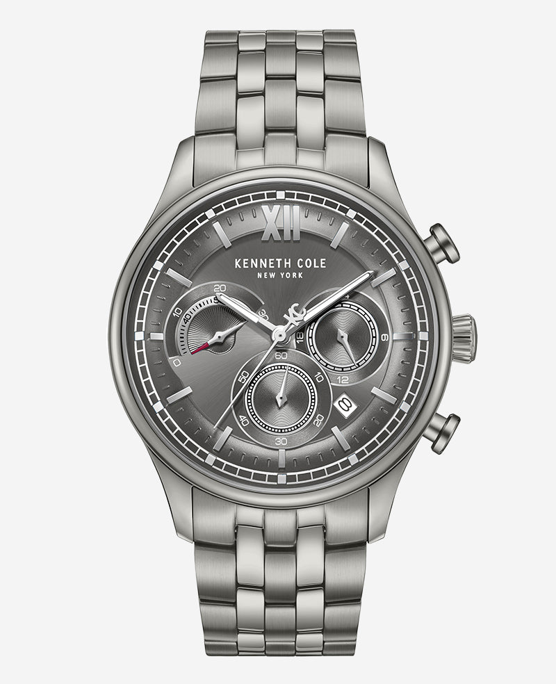 Kenneth Cole Dress Sport Chronograph Stainless Steel Bracelet Watch