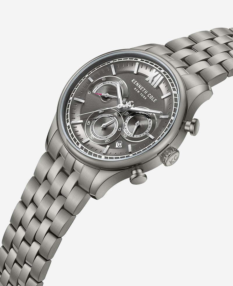 Kenneth Cole Dress Sport Chronograph Stainless Steel Bracelet Watch