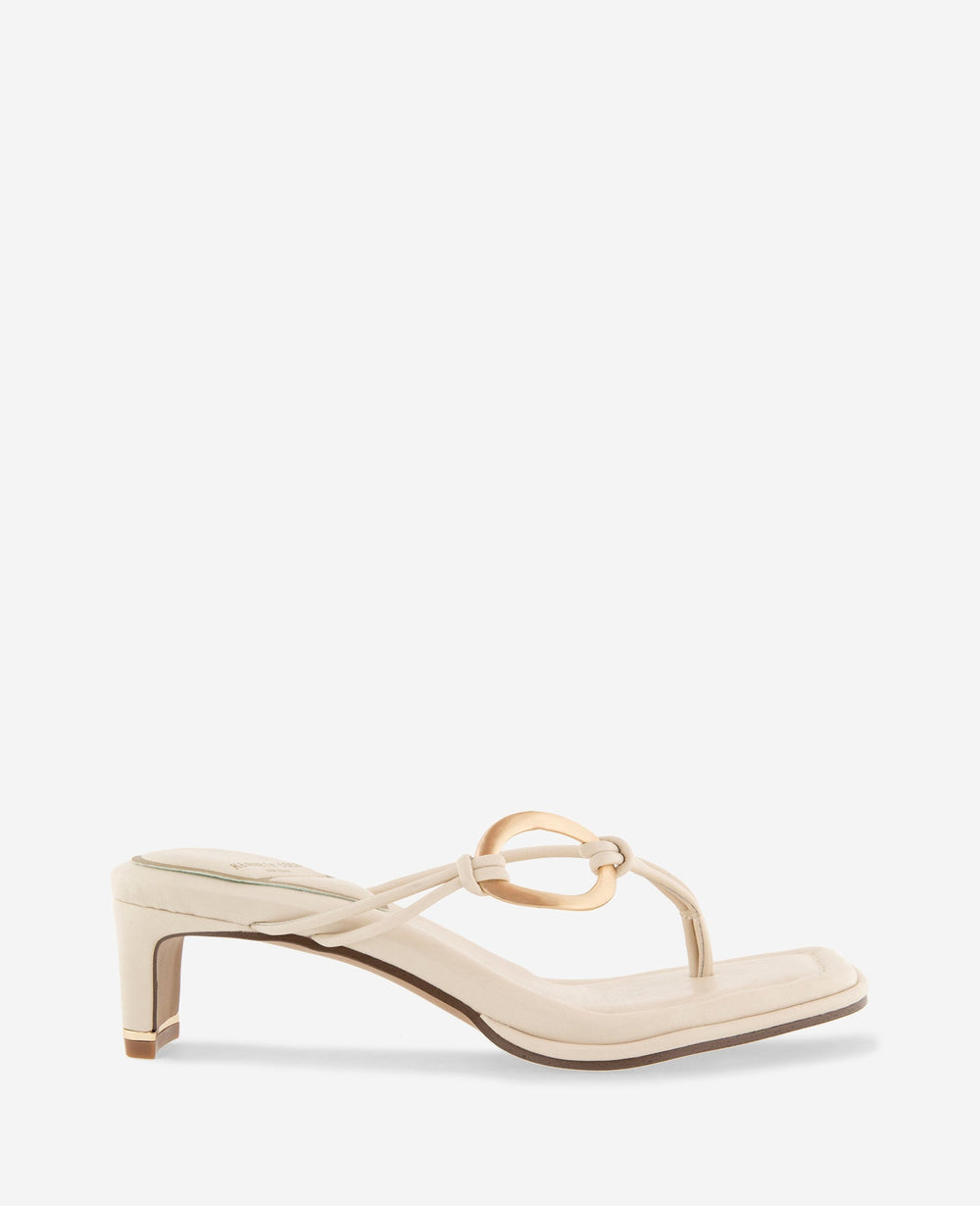 Kenneth Cole Madrid Leather Embellished Heel Sandal