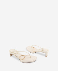 Kenneth Cole Madrid Leather Embellished Heel Sandal