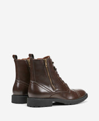 Kenneth Cole REACTION Captain Combat Boot – Brown Zip | Kenneth Cole