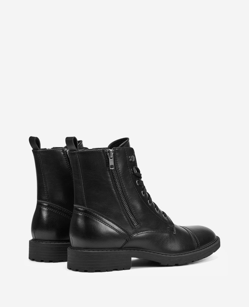 Kenneth Cole REACTION Captain Combat Boot – Black Zip | Kenneth Cole