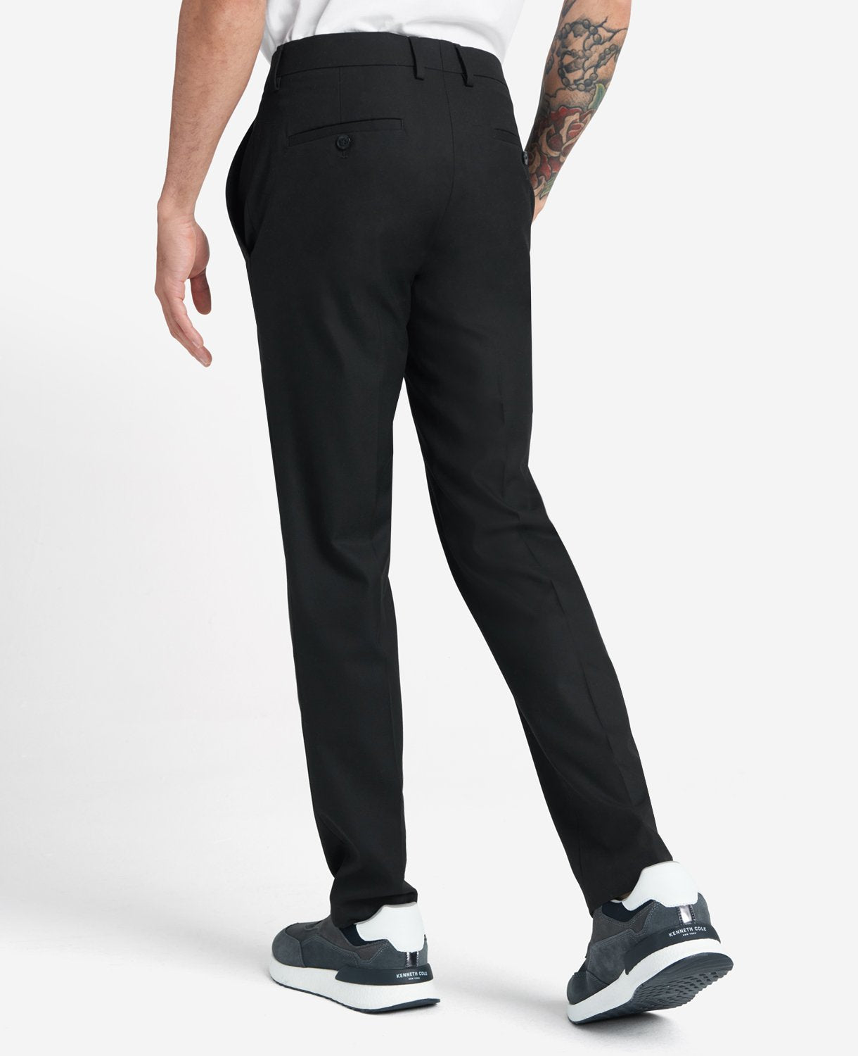 Kenneth Cole Shop Slim-Fit Stretch Twill Dress Pant, Black | Kenneth Cole