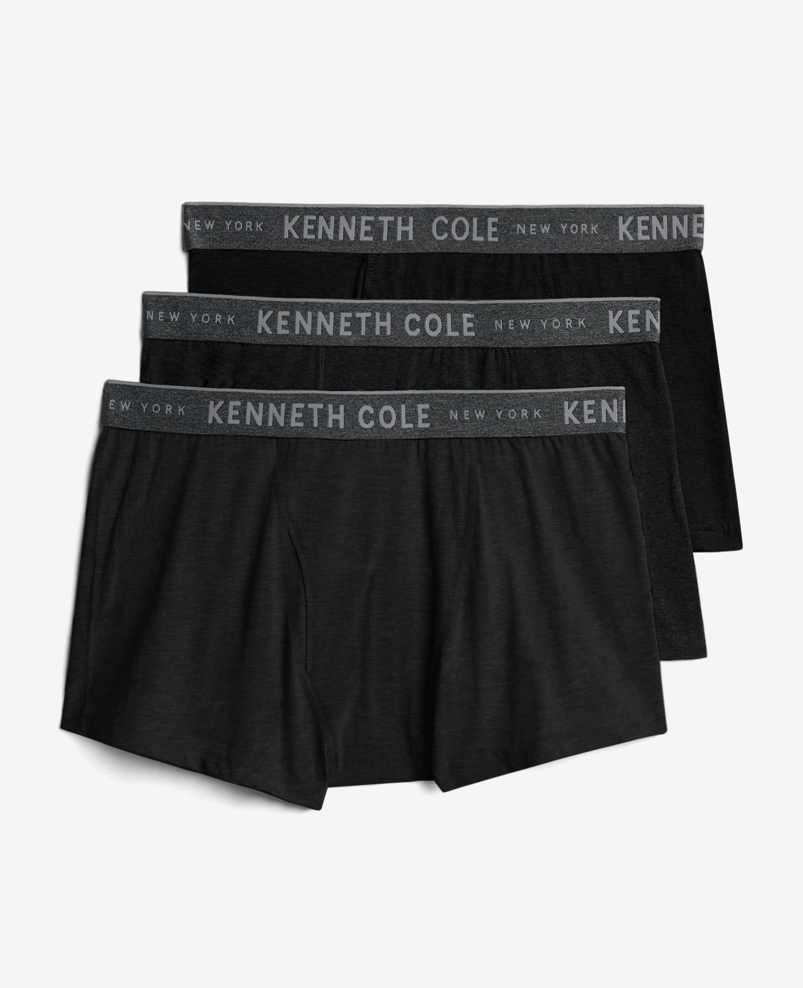 Kenneth Cole Shop Cotton Stretch Boxer Trunks – 3-Pack Comfort Fit | KC