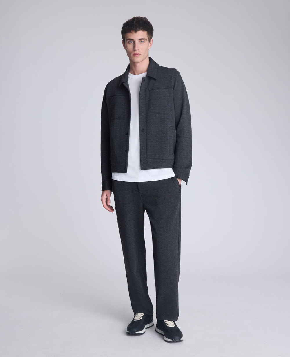 Kenneth Cole Trucker Jacket: Charcoal Mix, Soft Stretch | Kenneth Cole