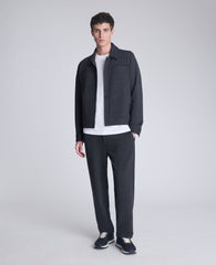 Kenneth Cole Trucker Jacket: Charcoal Mix, Soft Stretch | Kenneth Cole
