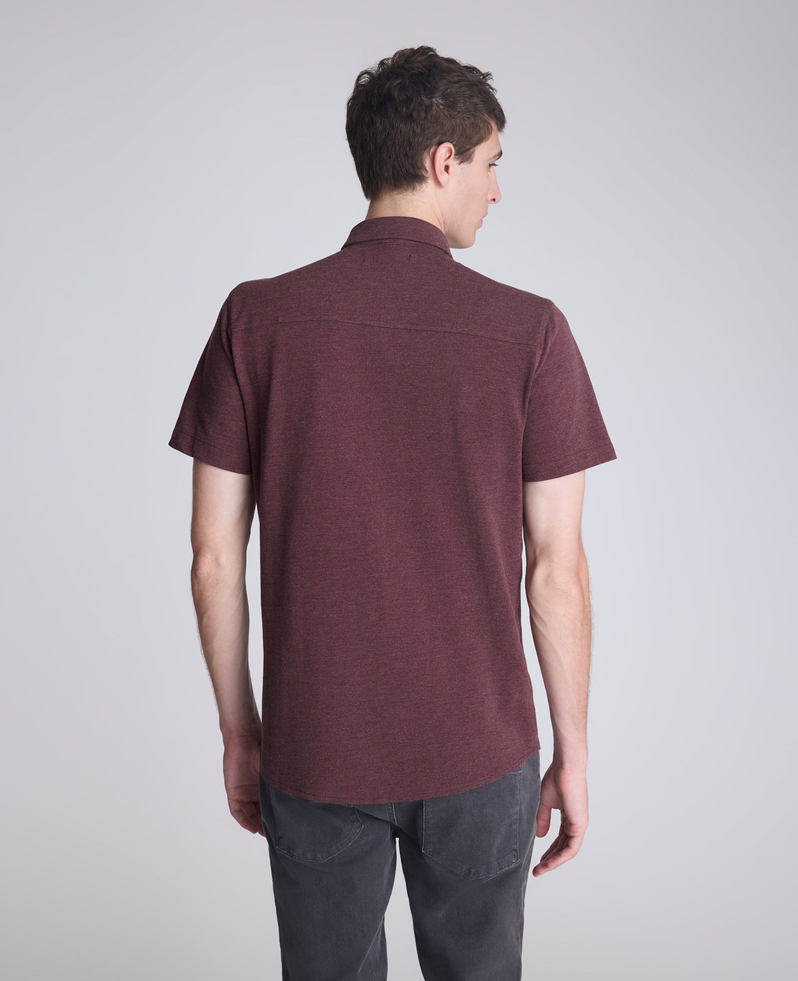 Kenneth Cole Shop Short Sleeve Sportshirt: Mulberry Mix | Kenneth Cole
