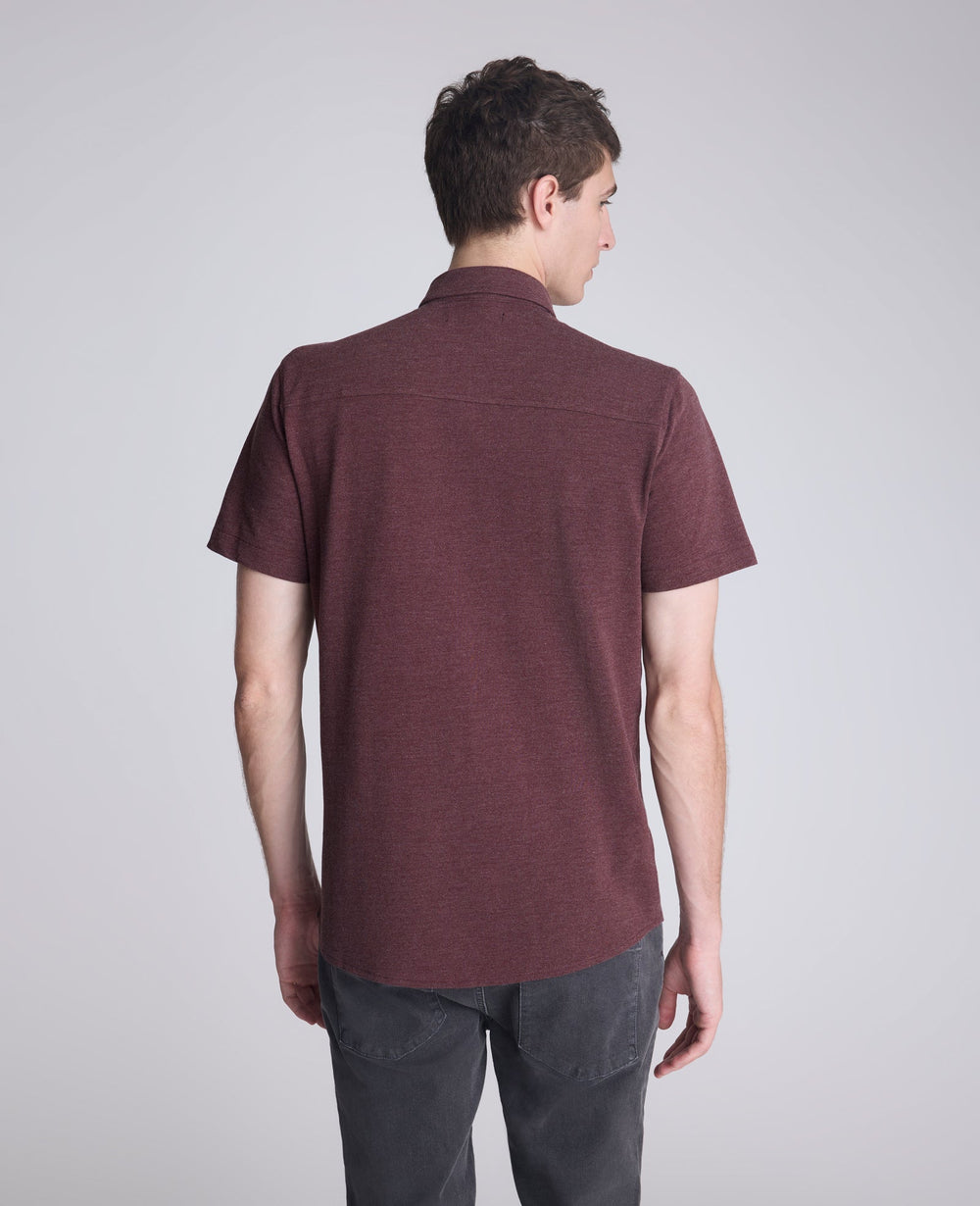Kenneth Cole Shop Short Sleeve Sportshirt: Mulberry Mix | Kenneth Cole