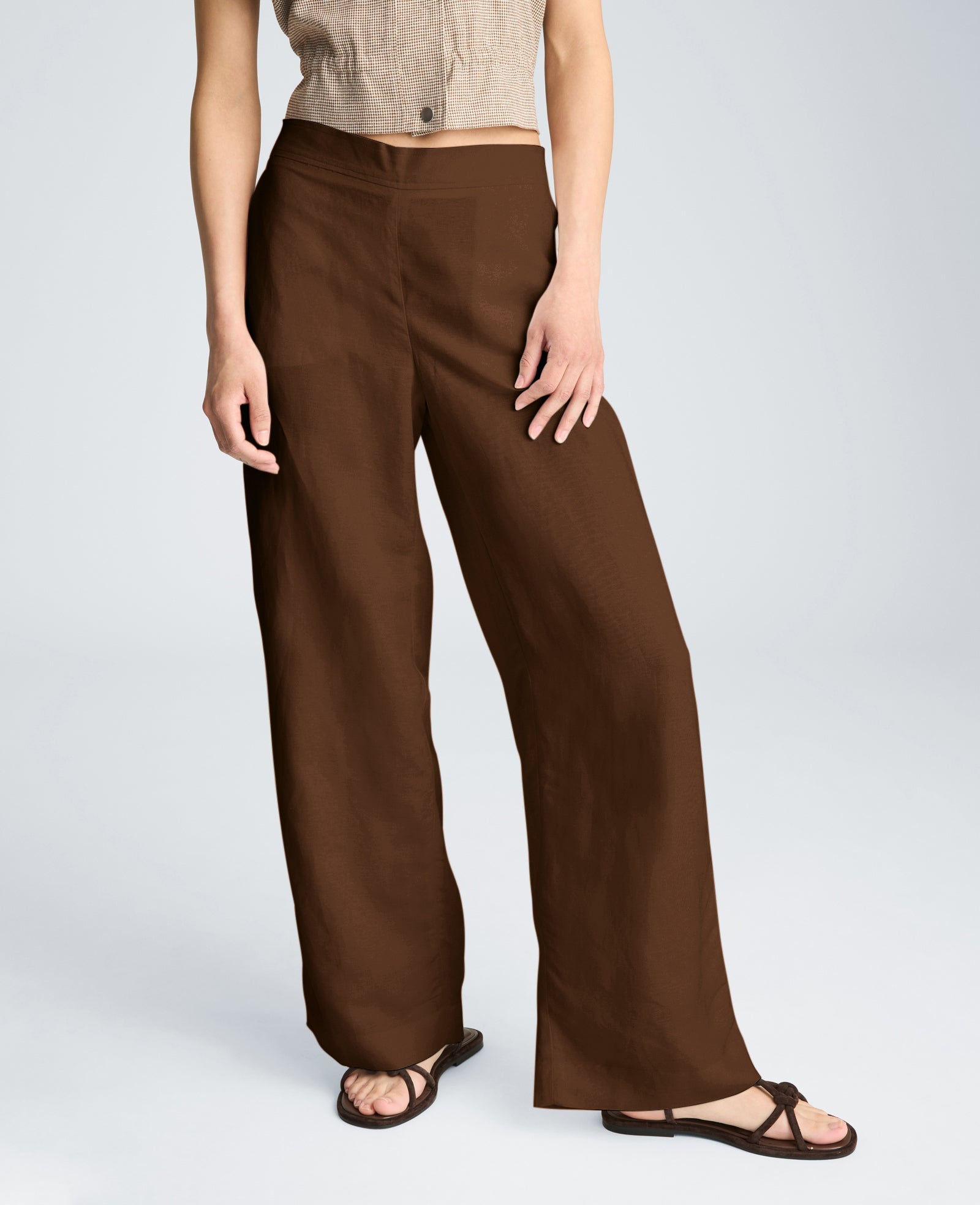 Kenneth Cole Pull On Wide Leg Pant