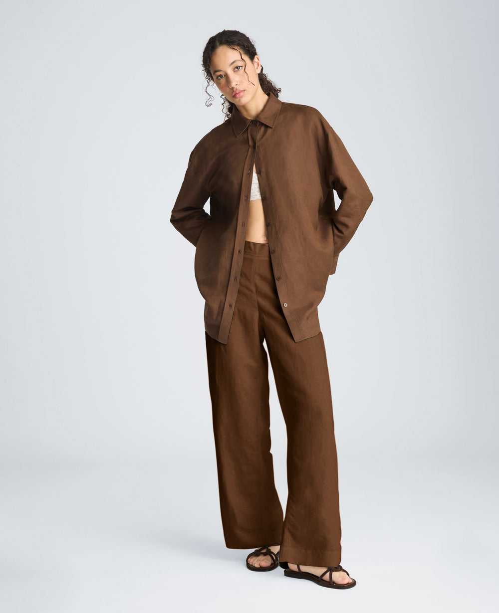 Kenneth Cole Pull On Wide Leg Pant