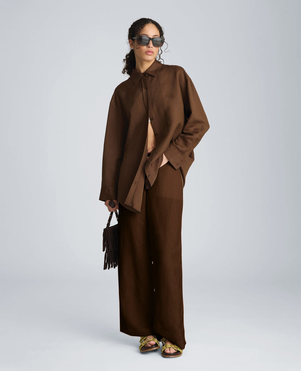 Kenneth Cole Pull On Wide Leg Pant