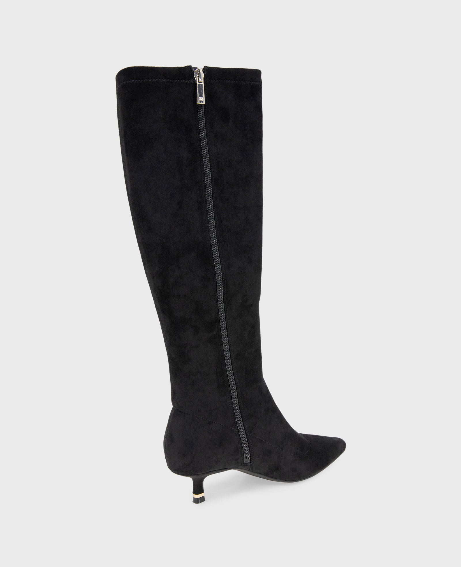 Kenneth Cole Shop Meridith Black Stretch Kitten Heel Boot | Kenneth Cole