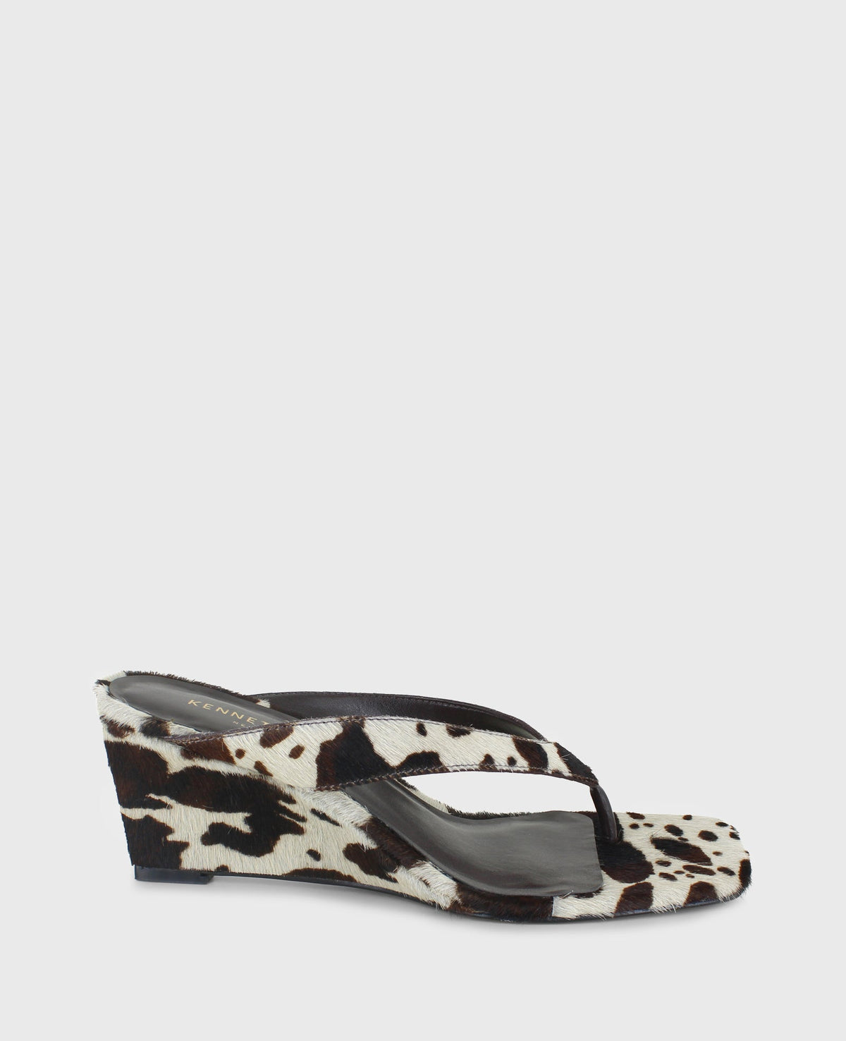 Kenneth Cole Shop Susannah Brown Calf Hair Wedge Sandal | Kenneth Cole