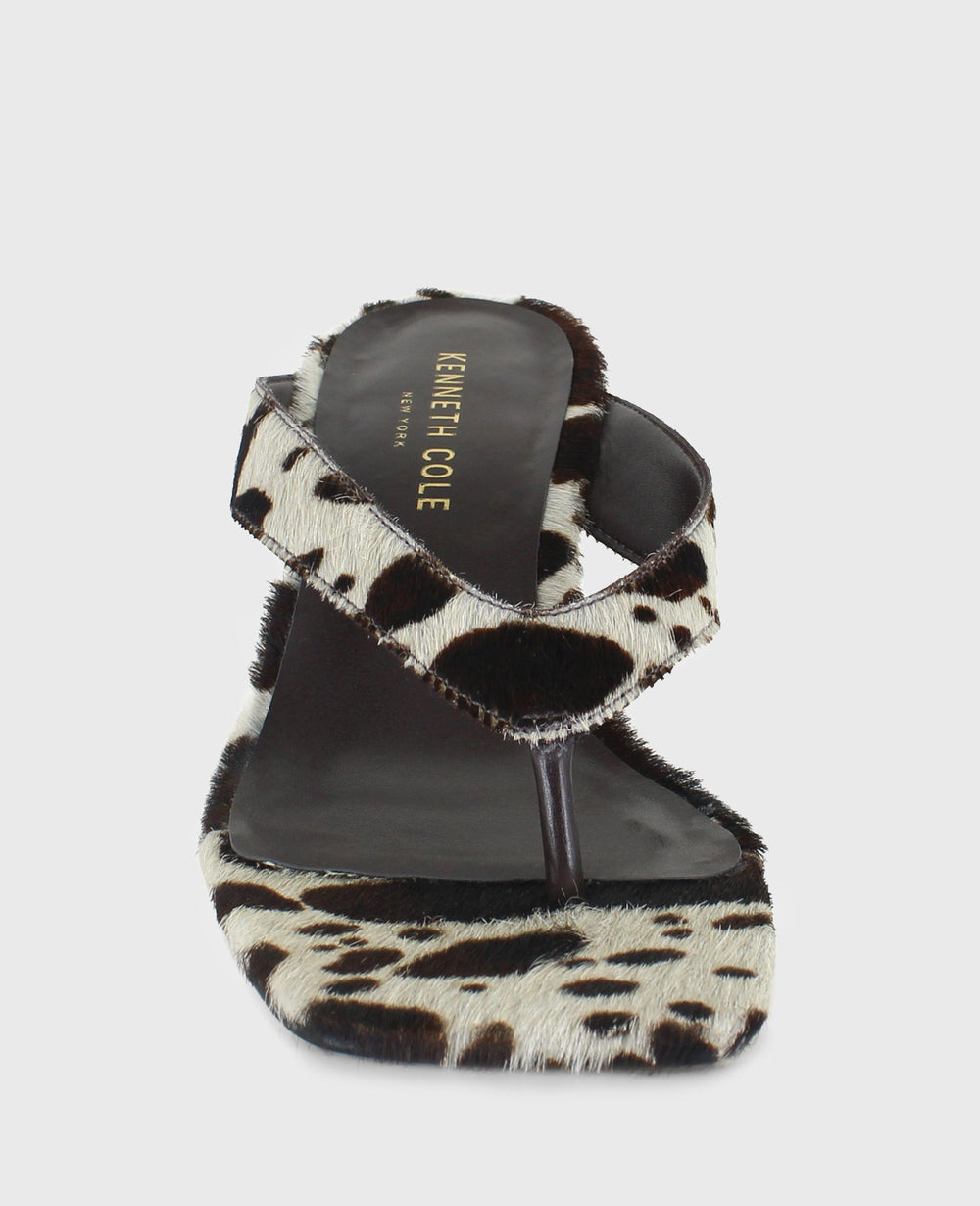 Kenneth Cole Shop Susannah Brown Calf Hair Wedge Sandal | Kenneth Cole