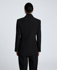 Kenneth Cole Luxe Twill Double Breasted Jacket