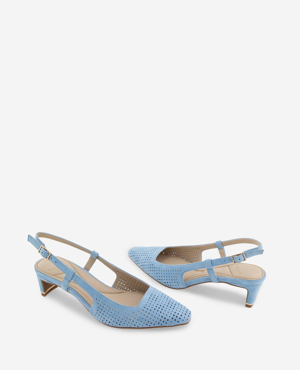 Kenneth Cole Marbella Perforated Suede Slingback Heel