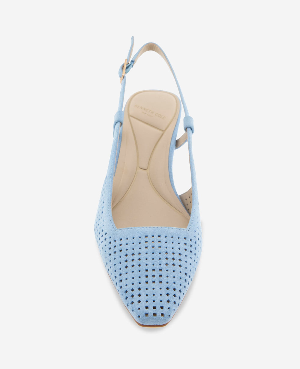 Kenneth Cole Marbella Perforated Suede Slingback Heel