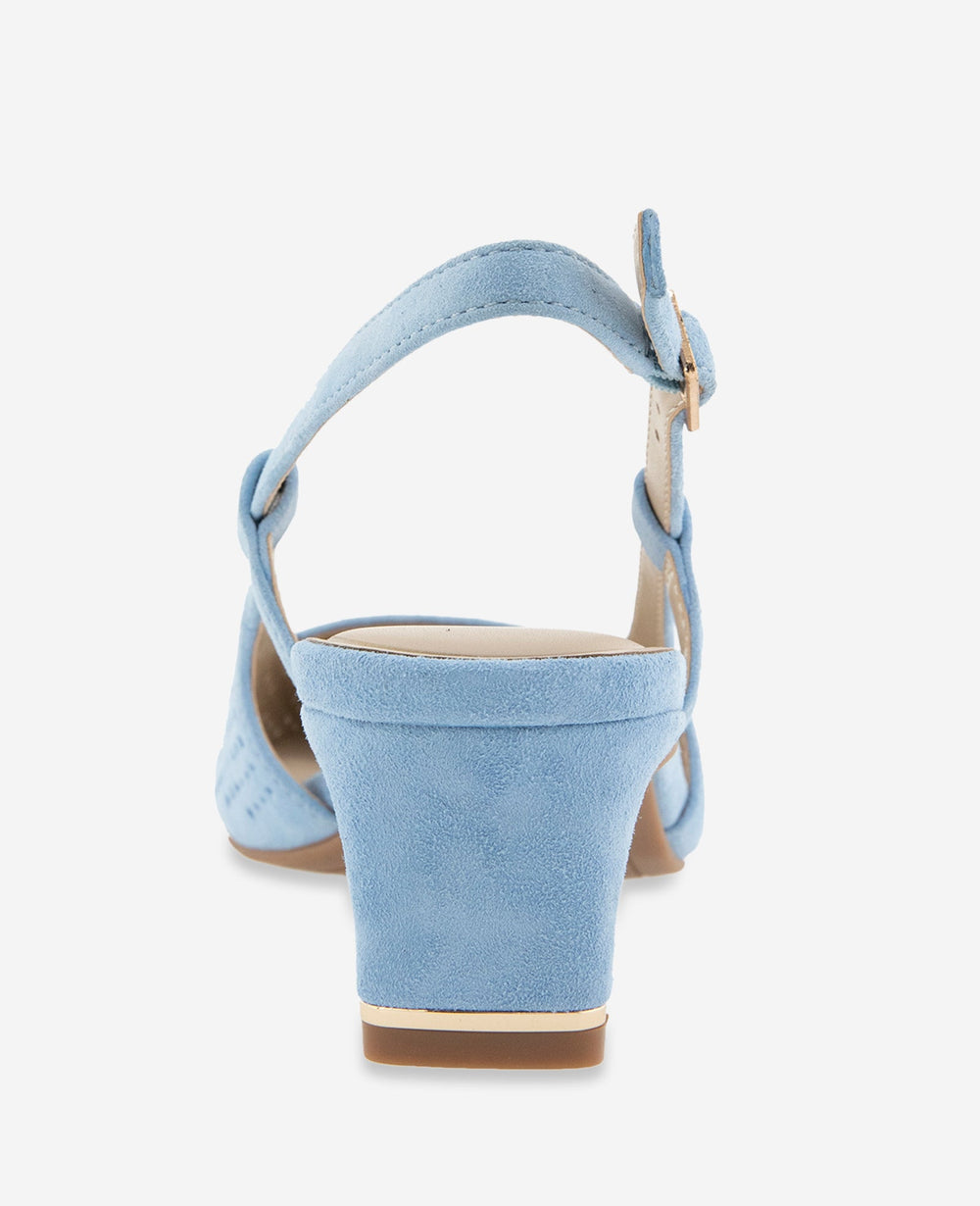 Kenneth Cole Marbella Perforated Suede Slingback Heel