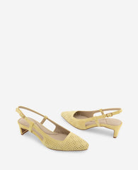 Kenneth Cole Marbella Perforated Suede Slingback Heel
