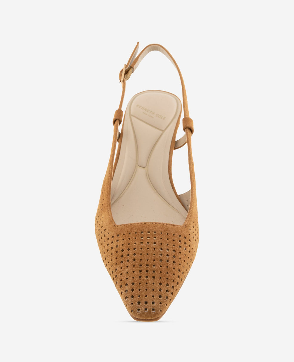 Kenneth Cole Marbella Perforated Suede Slingback Heel
