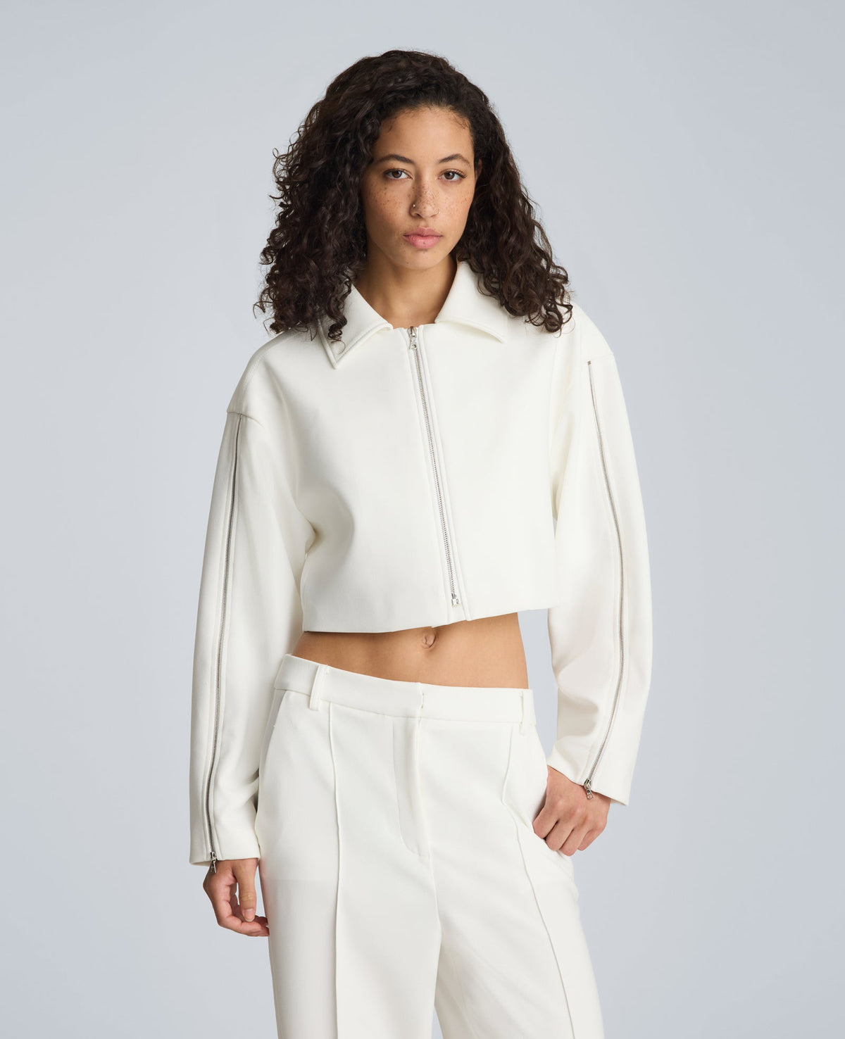 Kenneth Cole Zip-Up Jacket with Zipper Sleeves
