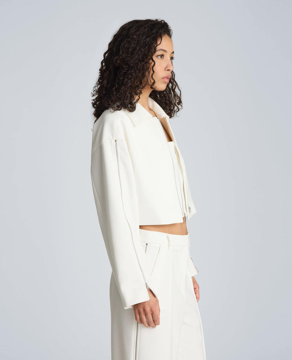 Kenneth Cole Zip-Up Jacket with Zipper Sleeves