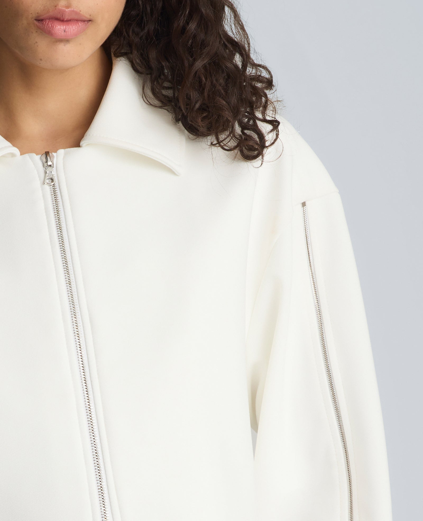 Kenneth Cole Zip-Up Jacket with Zipper Sleeves