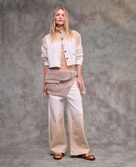 Kenneth Cole Shop Gradient Wide Leg Denim Pant – Tan | Kenneth Cole