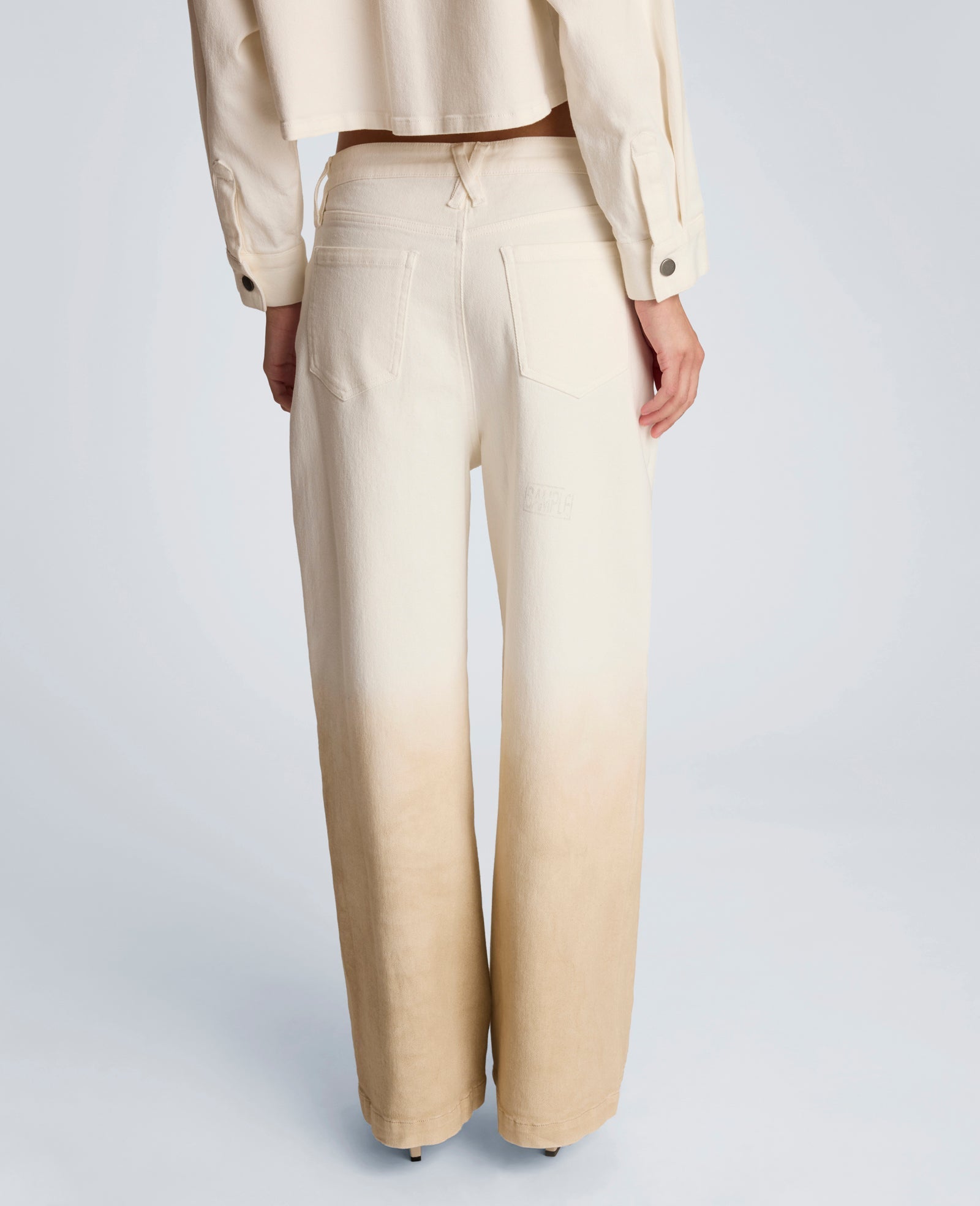 Kenneth Cole Shop Gradient Wide Leg Denim Pant – Tan | Kenneth Cole