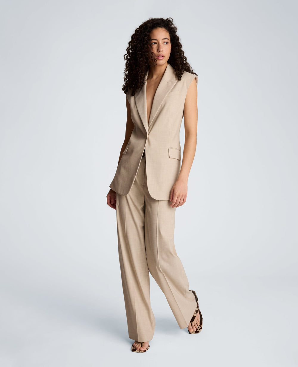 Kenneth Cole Crosshatch Weave Open Back Vest with Strap