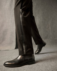 Kenneth Cole Tully Chelsea Boot for Men, Black Leather | KC