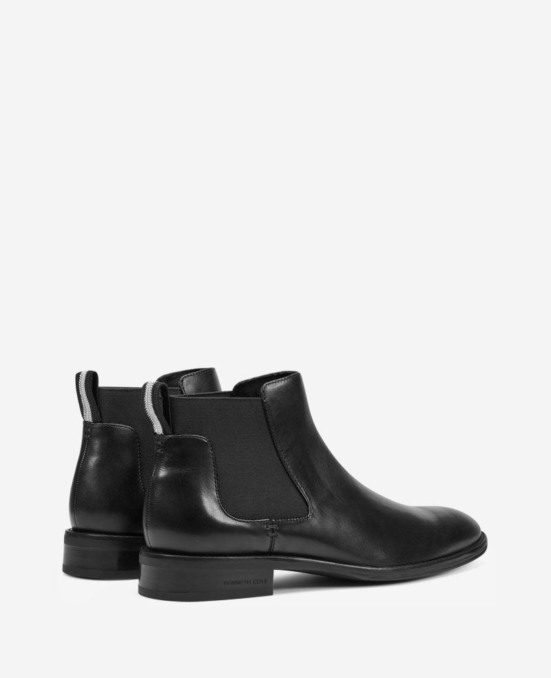 Kenneth Cole Tully Chelsea Boot for Men, Black Leather | KC