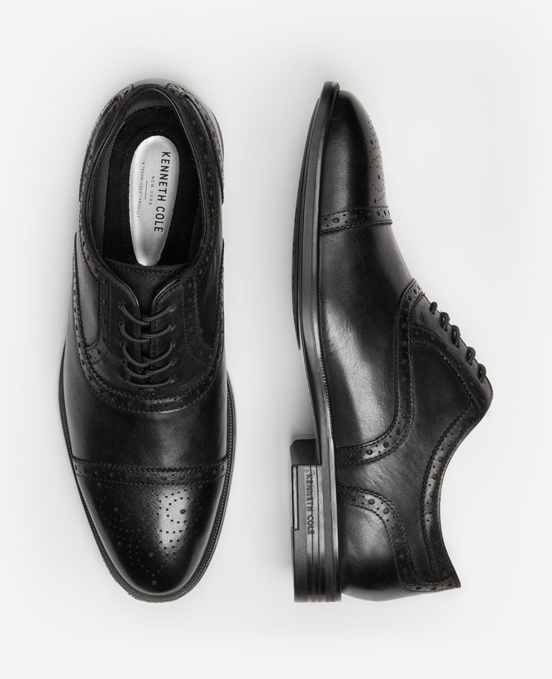 Kenneth Cole Future Pod Medallion Cap Toe Lace up