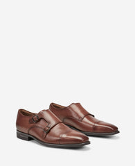 Kenneth Cole Charles Double Monk Strap Oxford – Cognac | Kenneth Cole