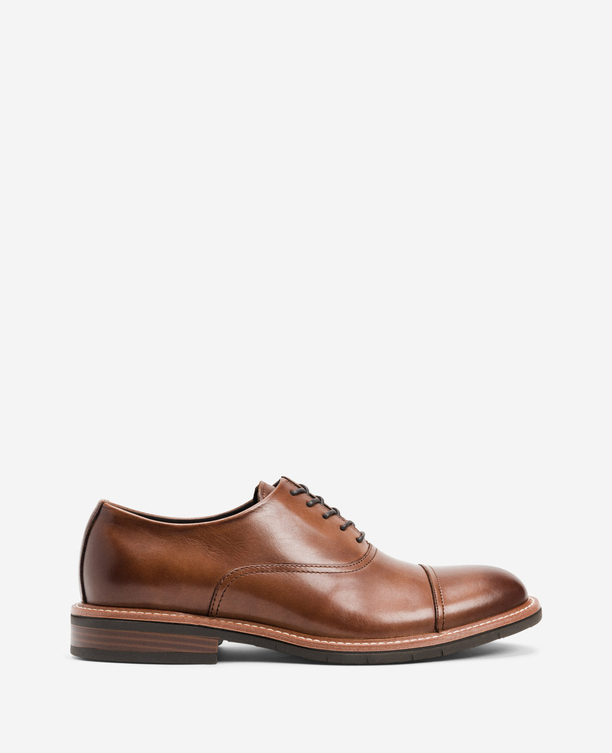 Kenneth Cole Klay Cognac Oxfords – Vegan Leather & Flex Comfort | KC