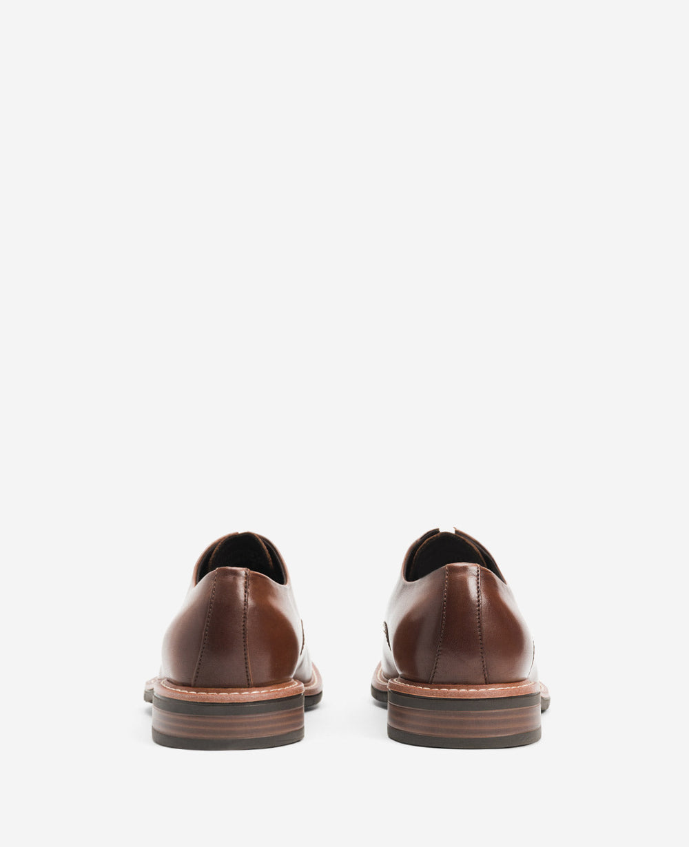 Kenneth Cole Klay Cognac Oxfords – Vegan Leather & Flex Comfort | KC