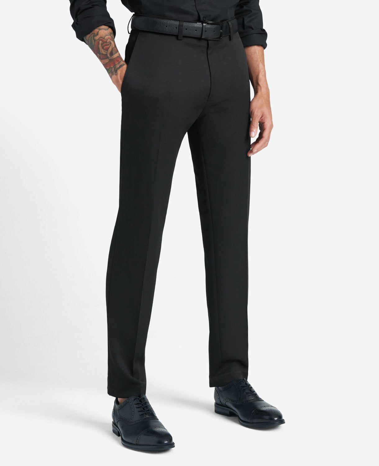 Kenneth Cole Shop Slim-Fit Stretch Dress Pant – Black | Kenneth Cole