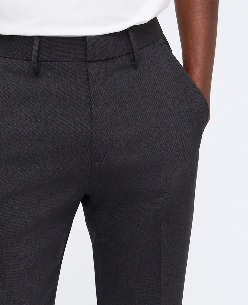 Kenneth Cole Shop Slim-Fit Tic Weave Dress Pant – Charcoal | Kenneth Cole