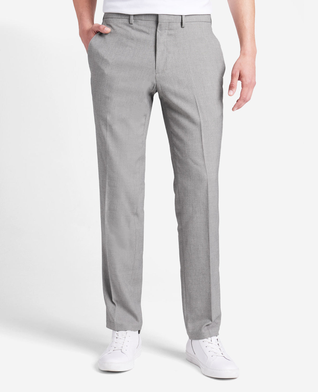 Kenneth Cole Shop Men's Stretch Modern-Fit Dress Pant, Oatmeal | KC