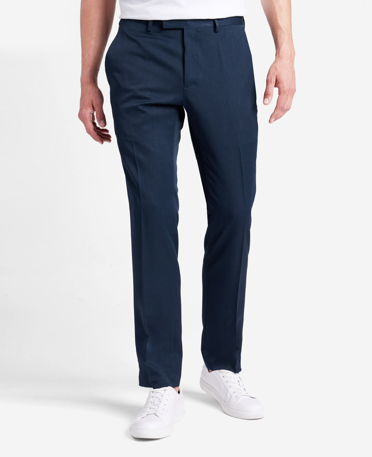 Kenneth Cole Shop Urban Heather Slim-Fit Dress Pant – Blue | Kenneth Cole