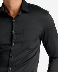 Kenneth Cole Shop Men’s Slim Fit Stretch Dress Shirt – Black | Kenneth Cole