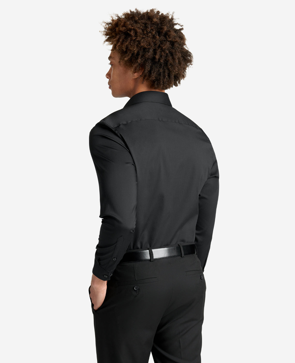 Kenneth Cole Shop Men’s Slim Fit Stretch Dress Shirt – Black | Kenneth Cole